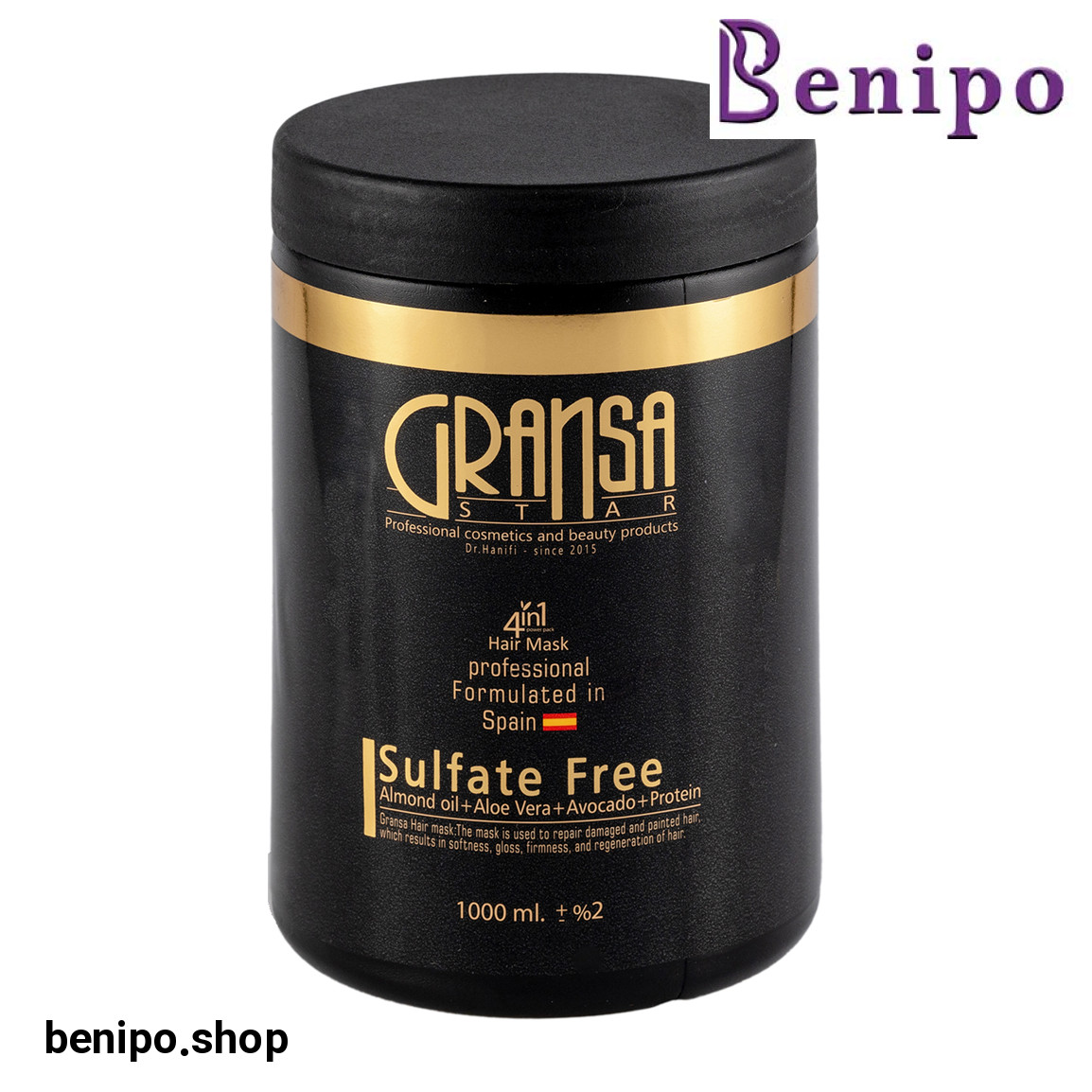 ماسک مو ترمیم کننده فاقد سولفات حجم 1000 میلی لیتر