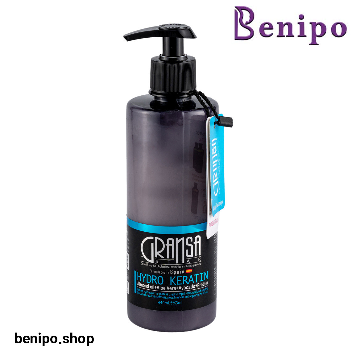 ماسک مو آبرسان بدون آبکشی مناسب مو مجعد و رنگ شده حجم 440 میلی لیتر