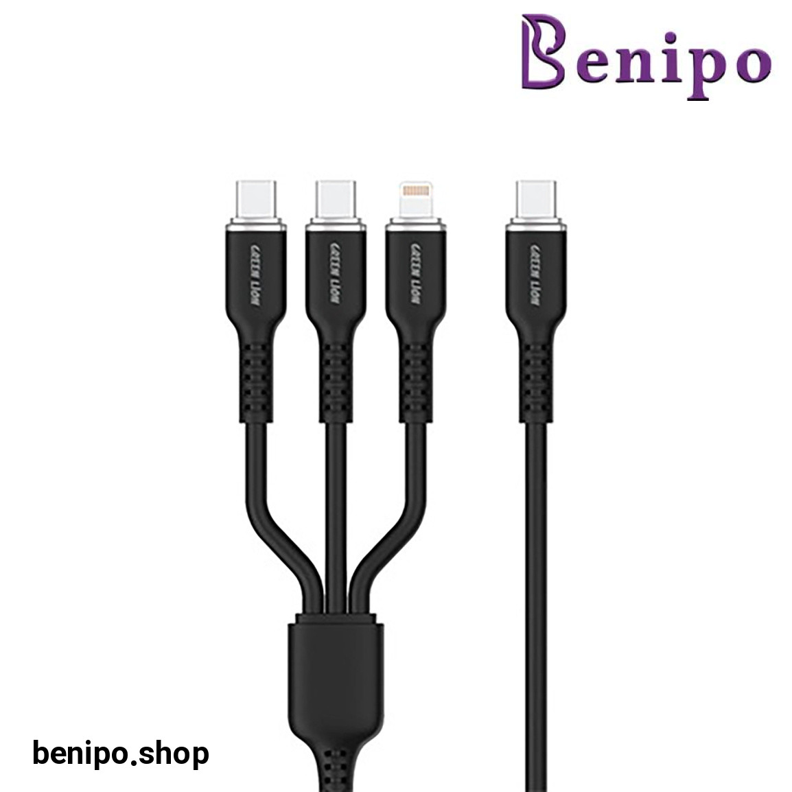 کابل شارژ 1.2 متری مدل 3IN1 GN3IN1SILC