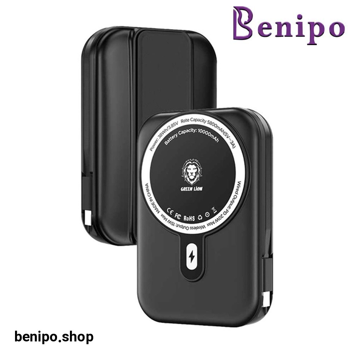 پاوربانک مسافرتی 10000 میلی آمپر مدل  GL-PB67
