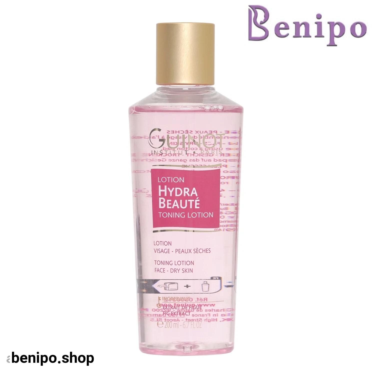 لوسیون تونر پوست خشک گینو HYDRA BEAUTE