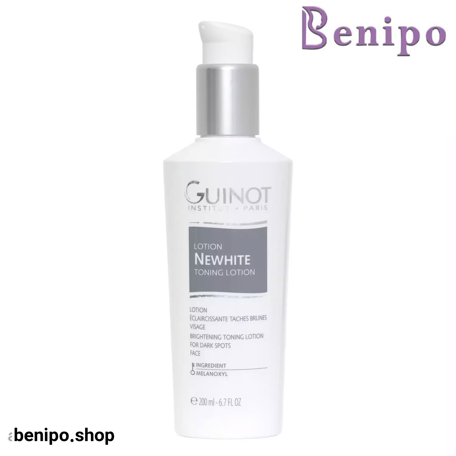 لوسیون تونر پاک کننده و روشن کننده گینو Newhite