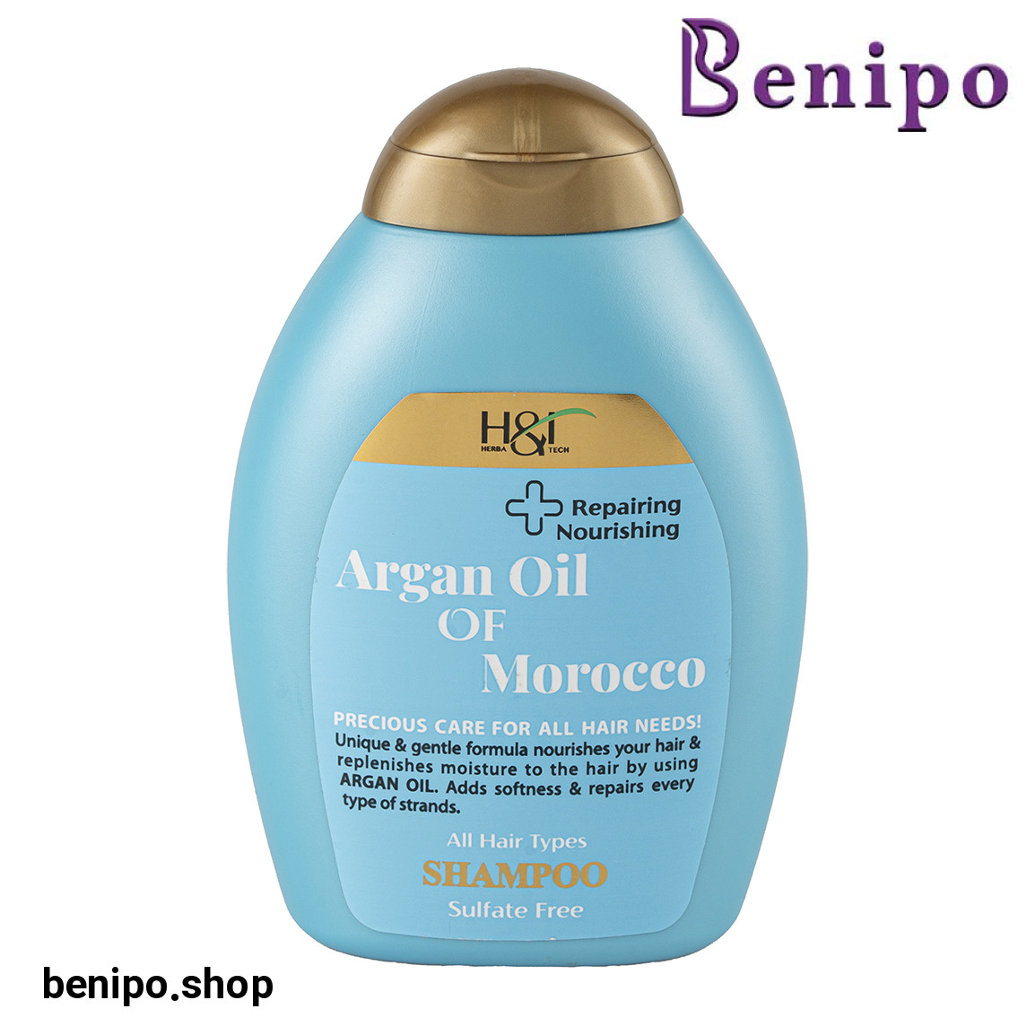 شامپو مغذی و تقویت کننده حاوی روغن آرگان مراکشی مناسب انواع مو حجم 385 میلی لیتر