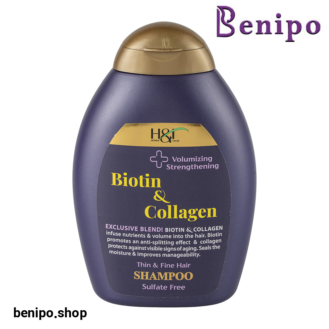 شامپو حجم دهنده و استحکام بخش حاوی بیوتین و کلاژن مناسب موی ضعیف و شکننده حجم 385 میلی لیتر