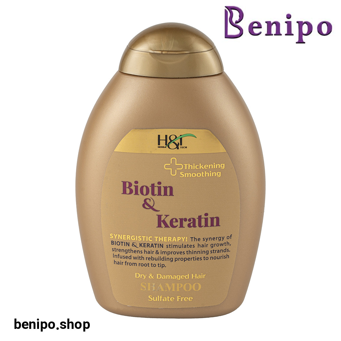 شامپو صاف کننده و ضخیم کننده ساقه مو حاوی بیوتین و کراتین مناسب موی خشک و آسیب دیده حجم 385 میلی لیتر