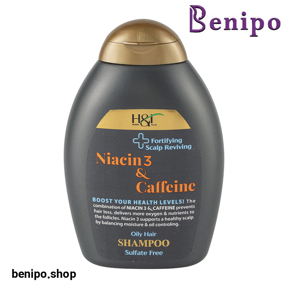 شامپو تقویت کننده حاوی نیاسین 3 و کافئین مناسب موی چرب حجم 385 میلی لیتر