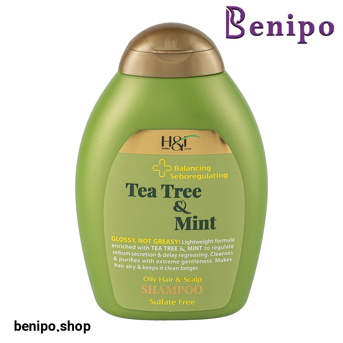 شامپو تنظیم کننده و متعادل کننده چربی حاوی روغن درخت چای و نعنا مناسب موی چرب حجم 385 میلی لیتر