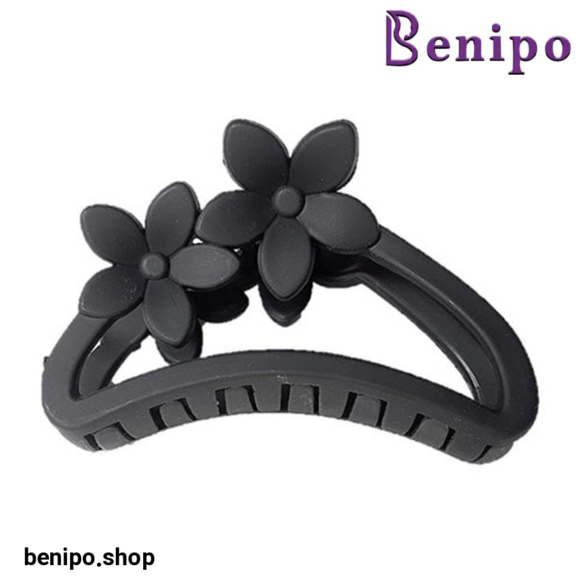 کلیپس مو زنانه مدل شمعی دو گل نگارانه