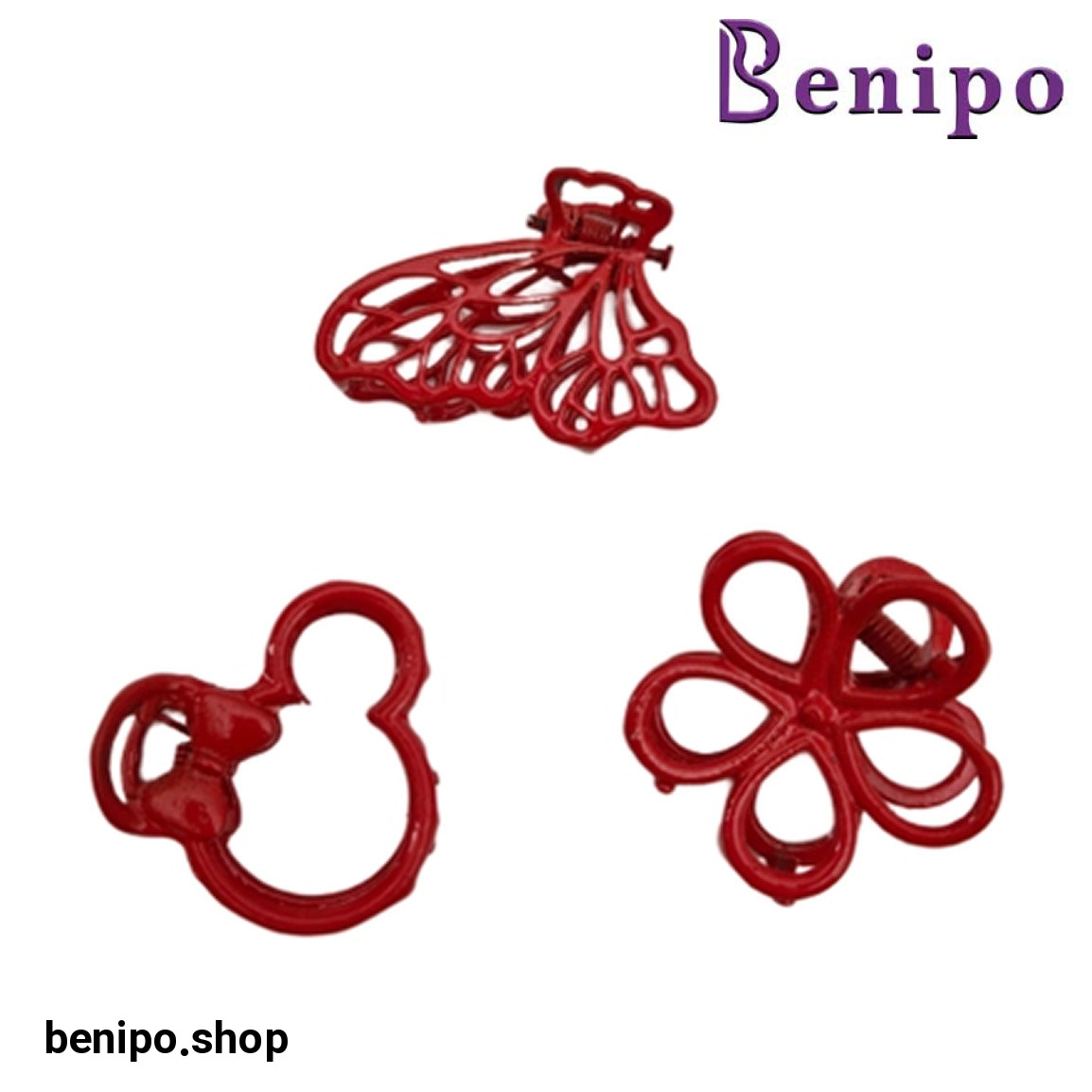 کلیپس مو مدل عروسکی میکی موس بسته 3 عددی