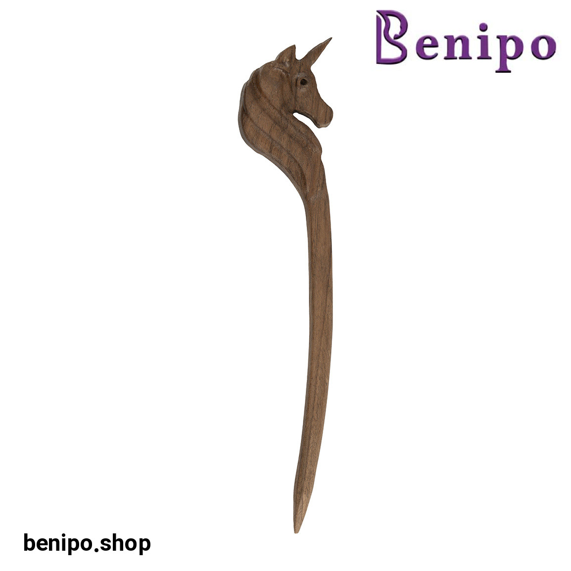 کانزاشی چوبی طرح اسب کد 407