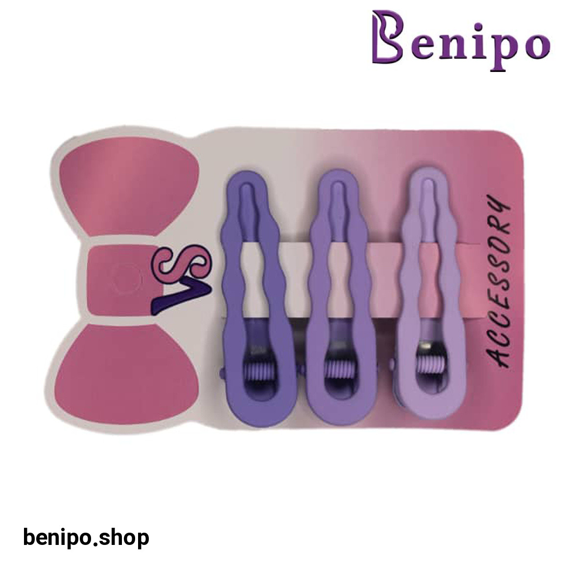 گیره موی فلزی ابری پاستلی کد 13 بسته 2 عددی