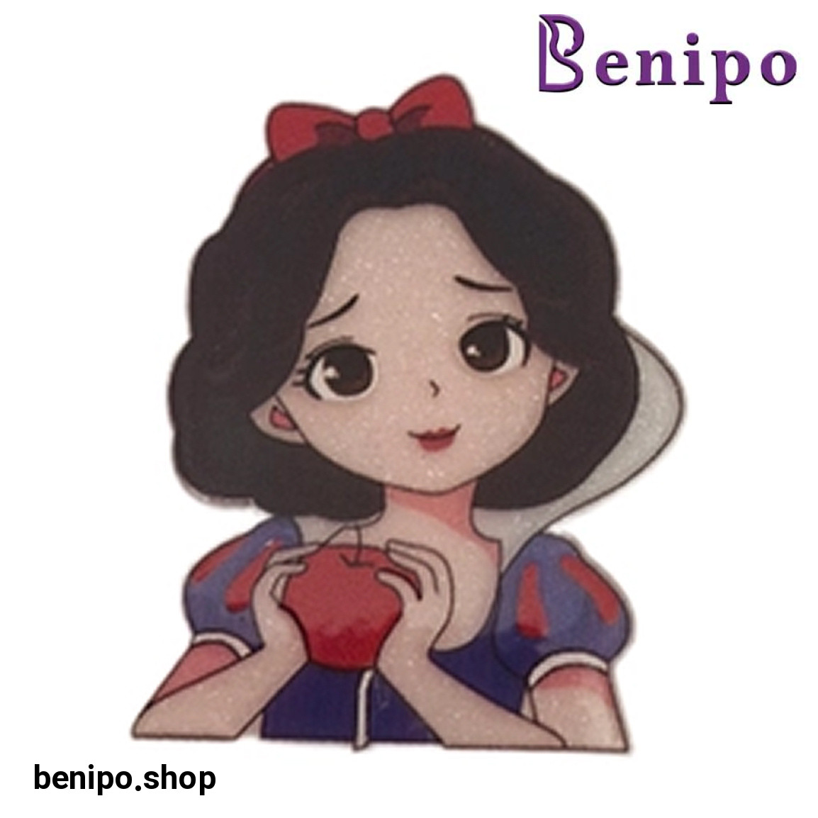 گیره مو دخترانه مدل سفید برفی بسته 3 عددی