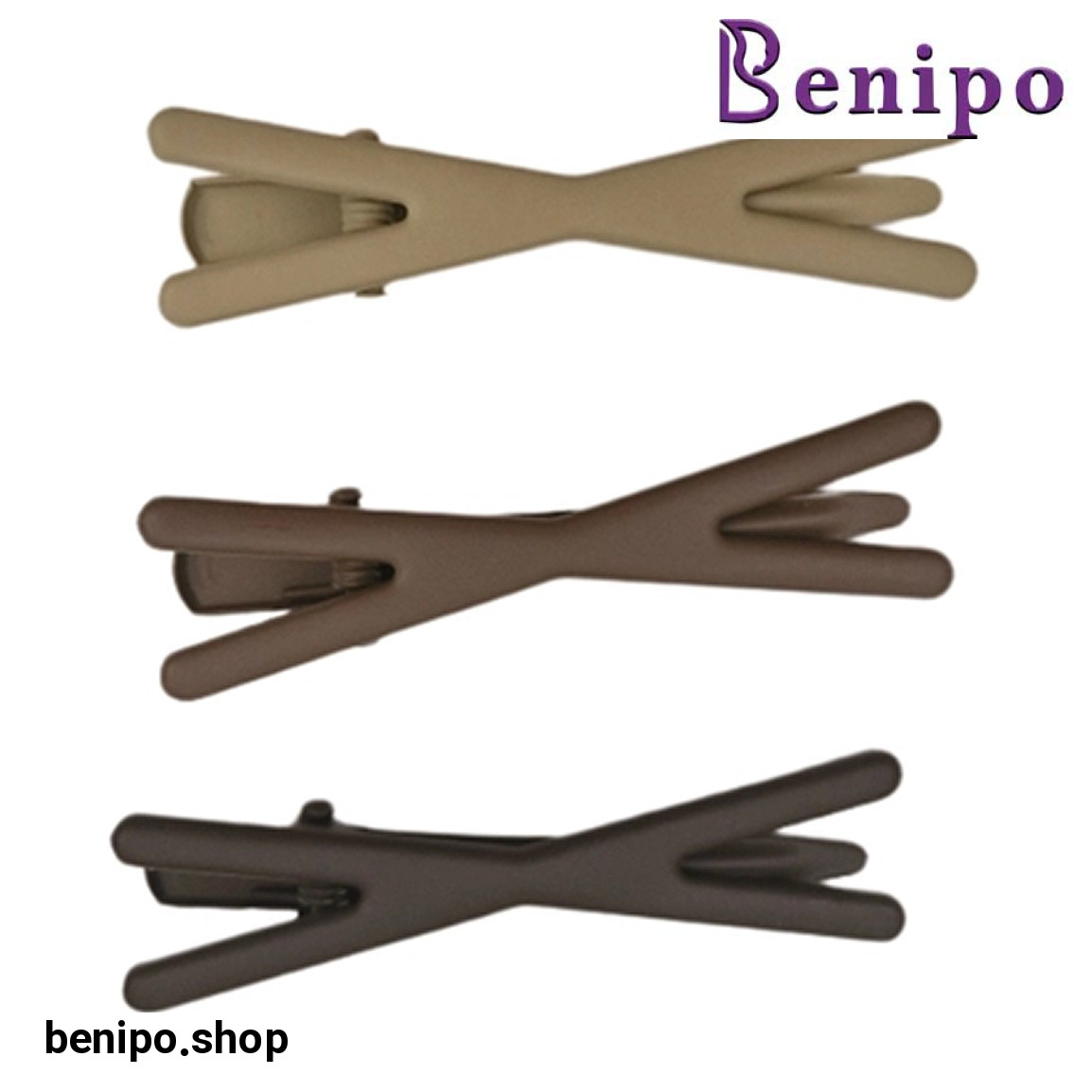 گیره مو دخترانه  مدل ضربدر کد 78 بسته 3 عددی