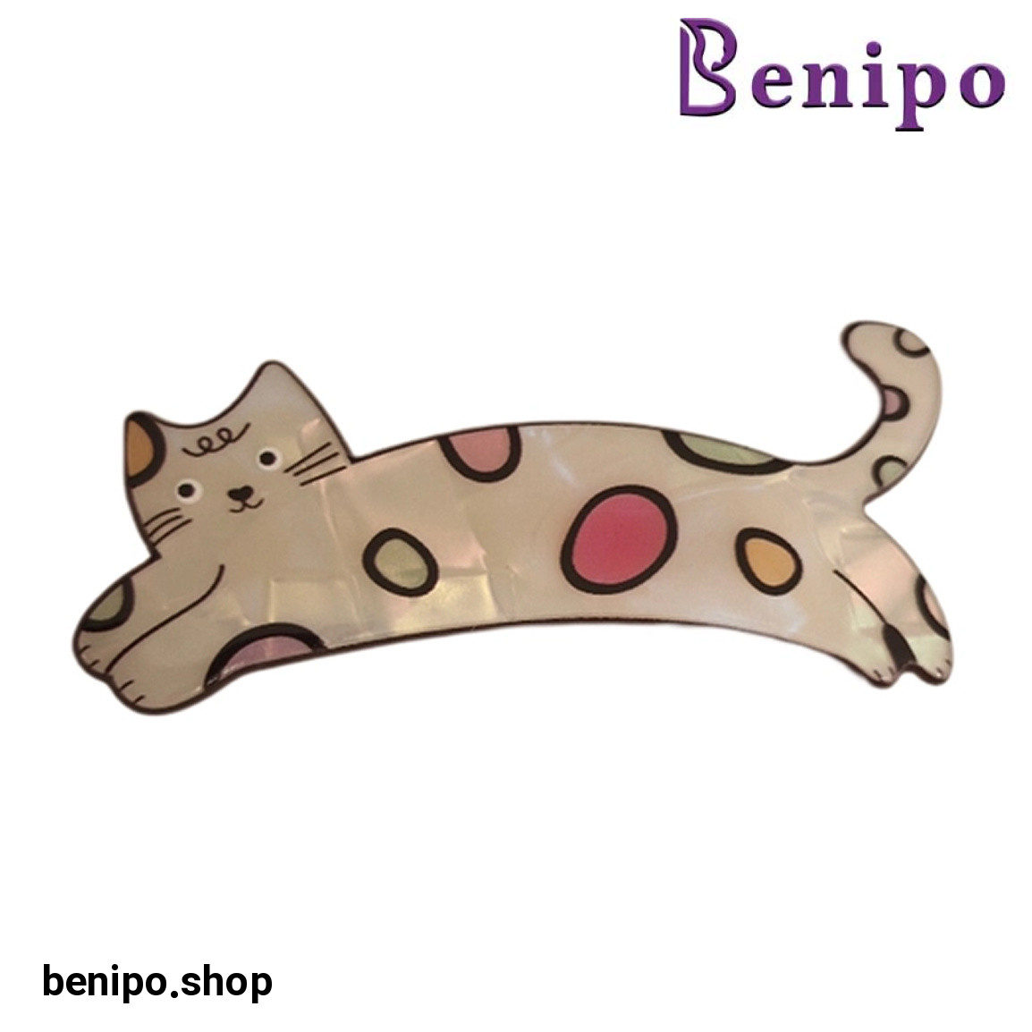 گیره مو دخترانه طرح گربه کد 44