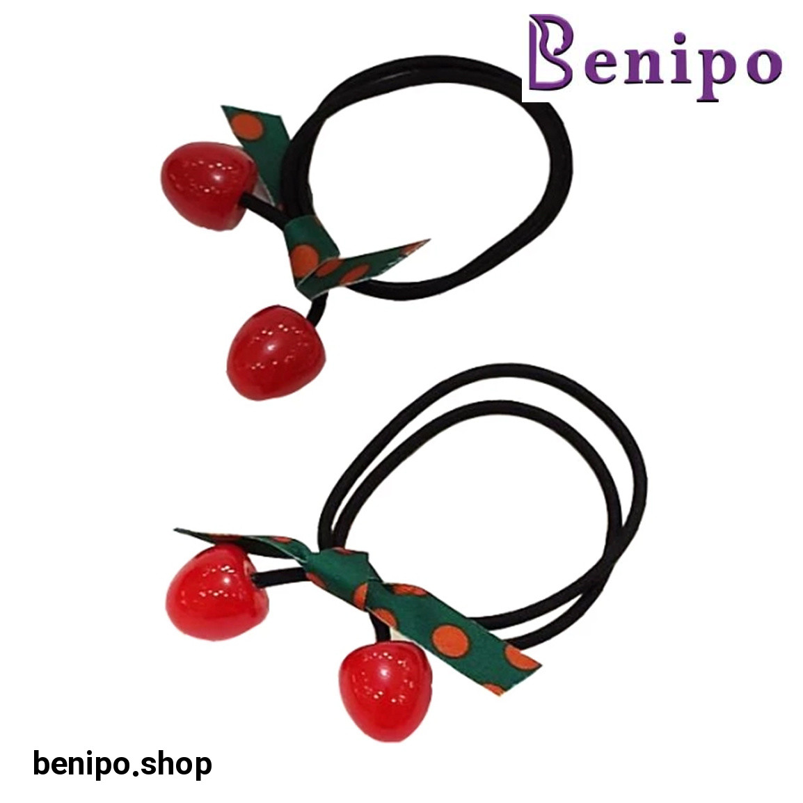 کش مو زنانه مدل گیلاس بسته 2 عددی