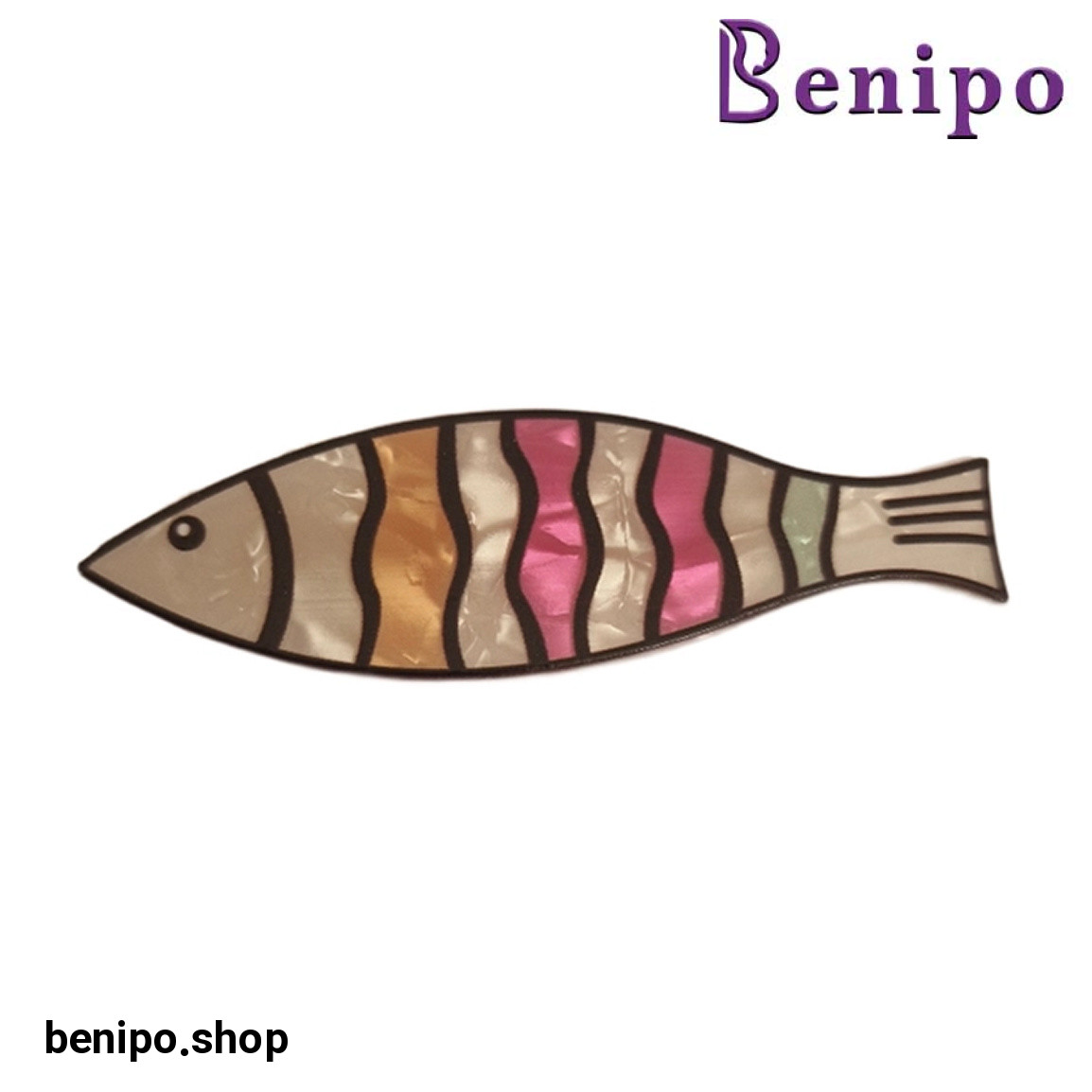 گیره مو دخترانه طرح ماهی