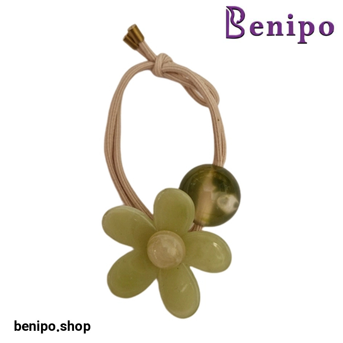 کش مو دخترانه طرح گل سرامیکی