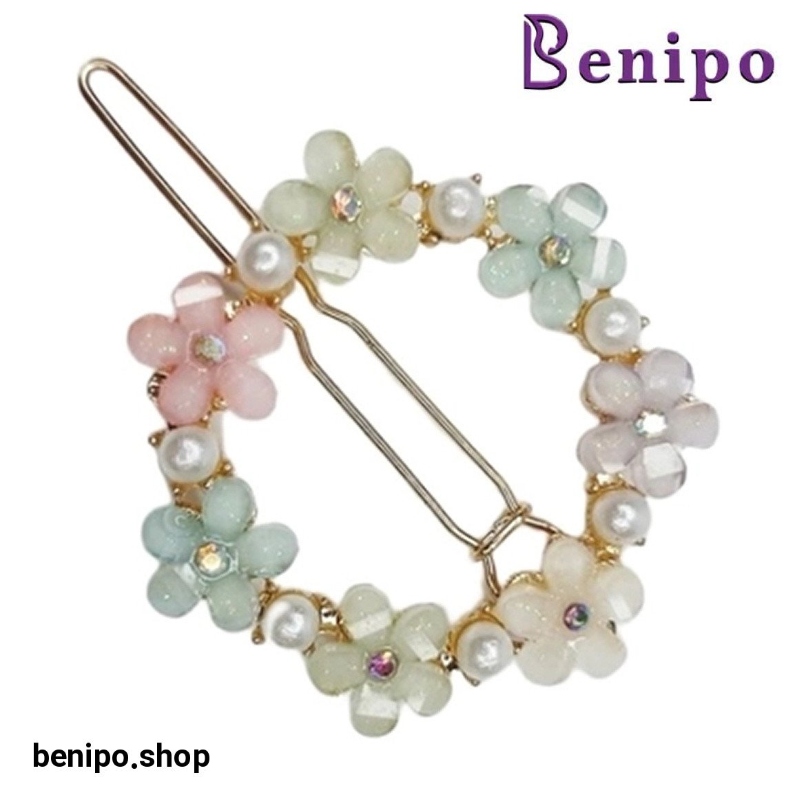 گیره مو دخترانه طرح گل کد 77