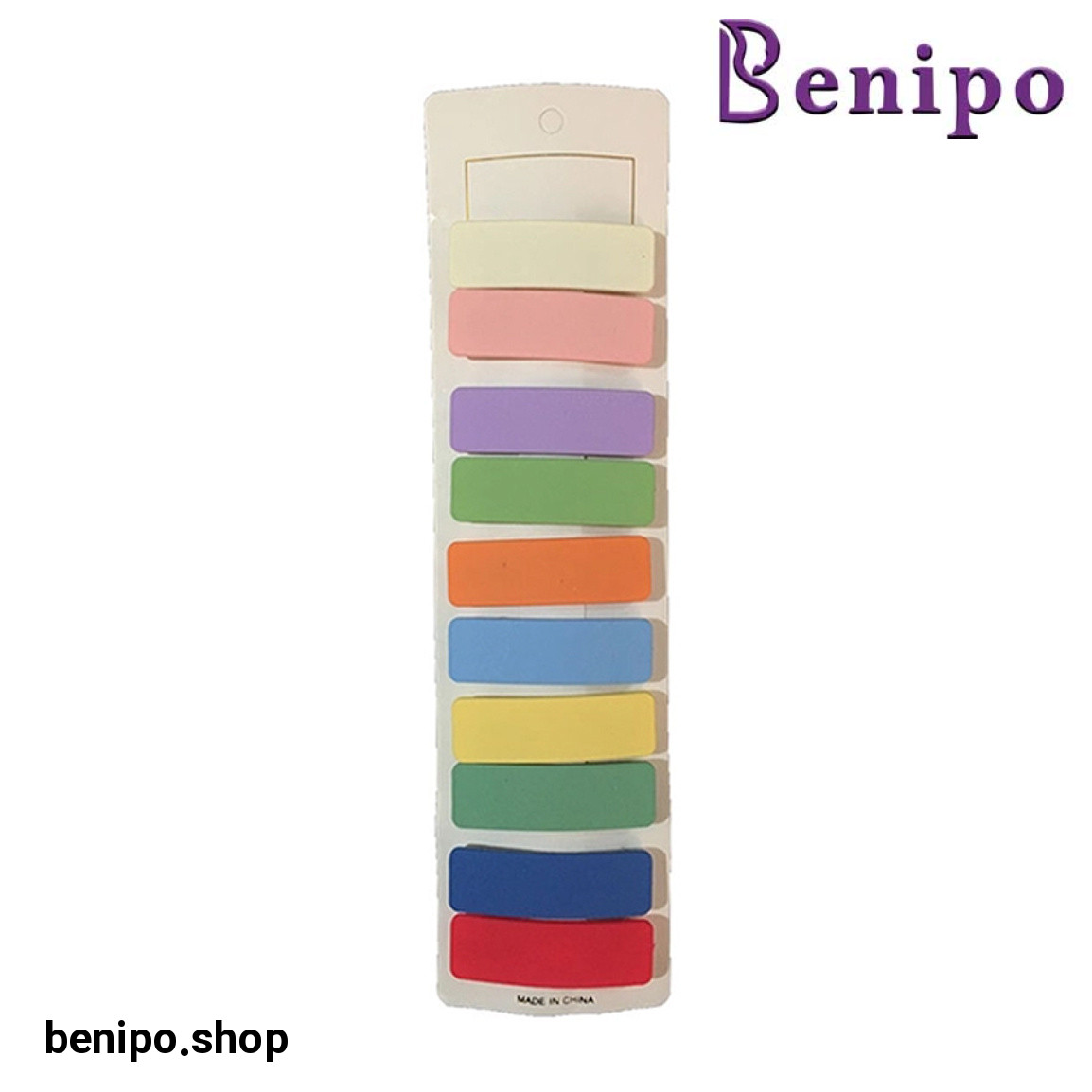 گیره مو زنانه مدل تق تقی شمعی مات بسته 10 عددی