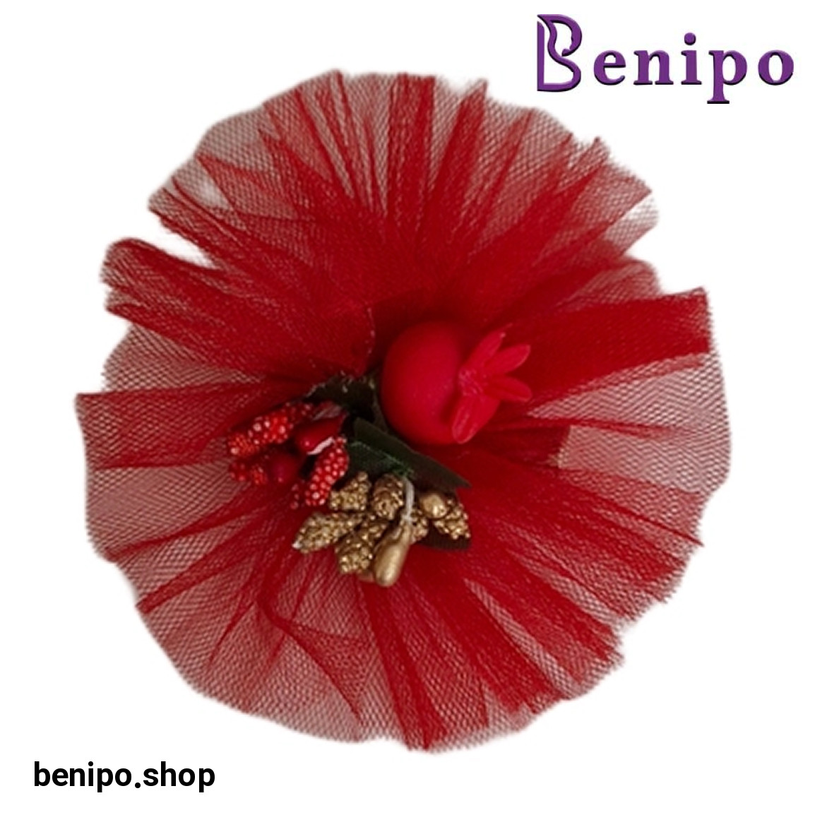 گیره مو دخترانه طرح انار کد 65