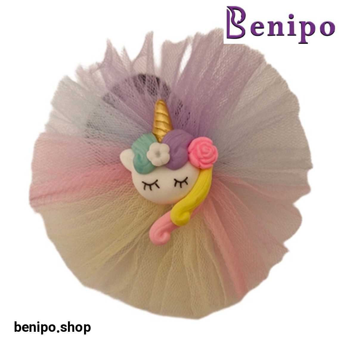 کش مو دخترانه طرح اسب تک شاخ