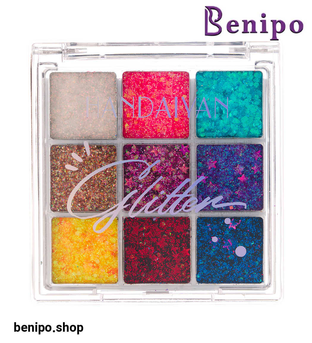 پالت سایه 9 رنگ گلیتر