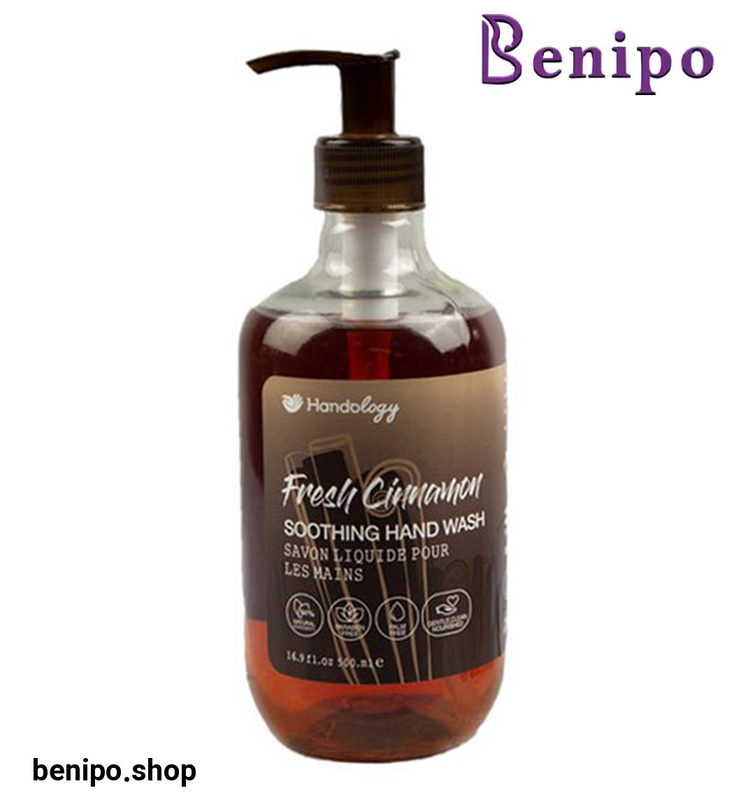 مایع دستشویی آنتی باکتریال شفاف با رایحه دارچین 500 میل