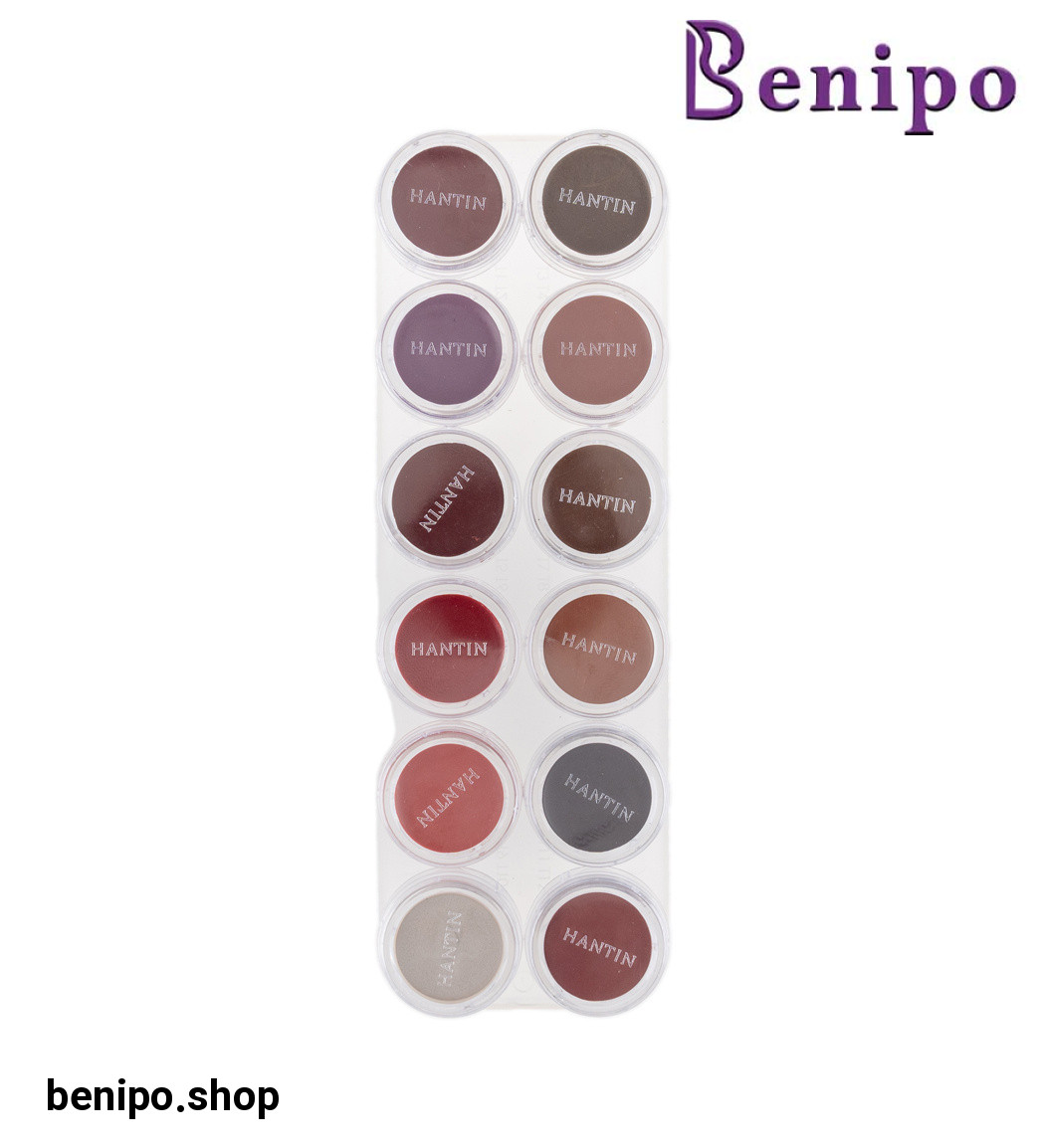 پالت رژ لب 12 رنگ