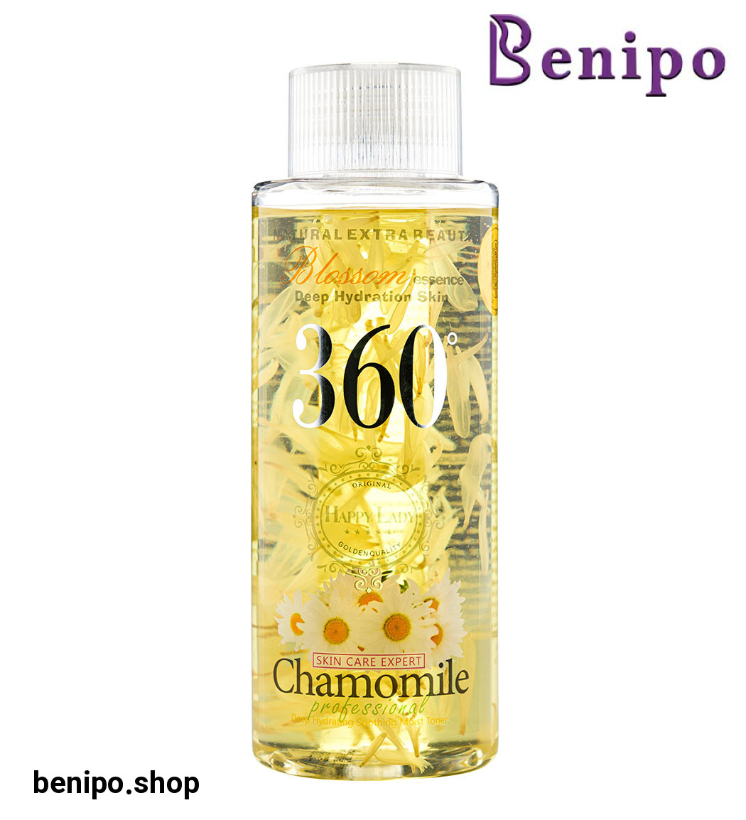تونر پاک کننده آرایش صورت 360 مدل Chamomile حجم 250میل