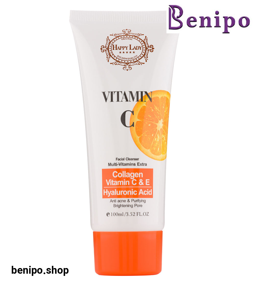 فیس واش حاوی کلاژن و ویتامین E و C حجم 100 میل