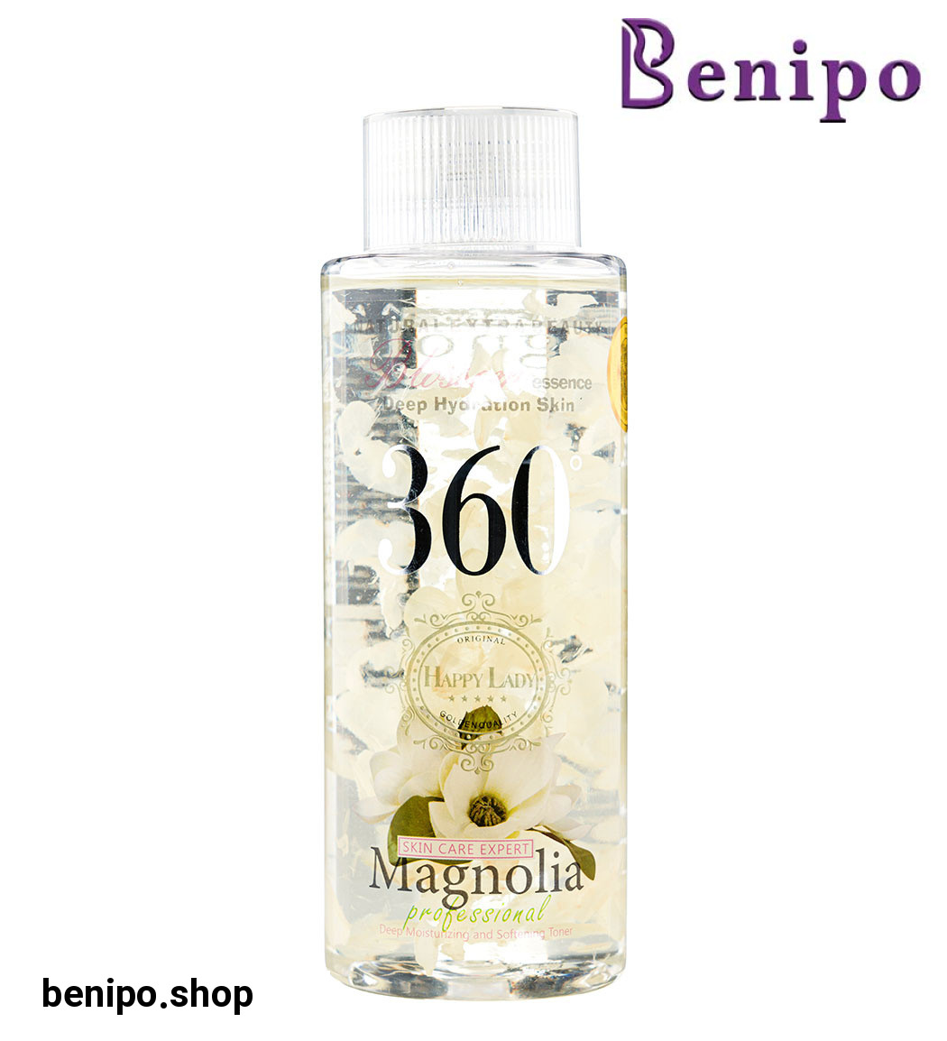 تونر پاک کننده آرایش صورت 360 مدل Magnolia حجم 250میل