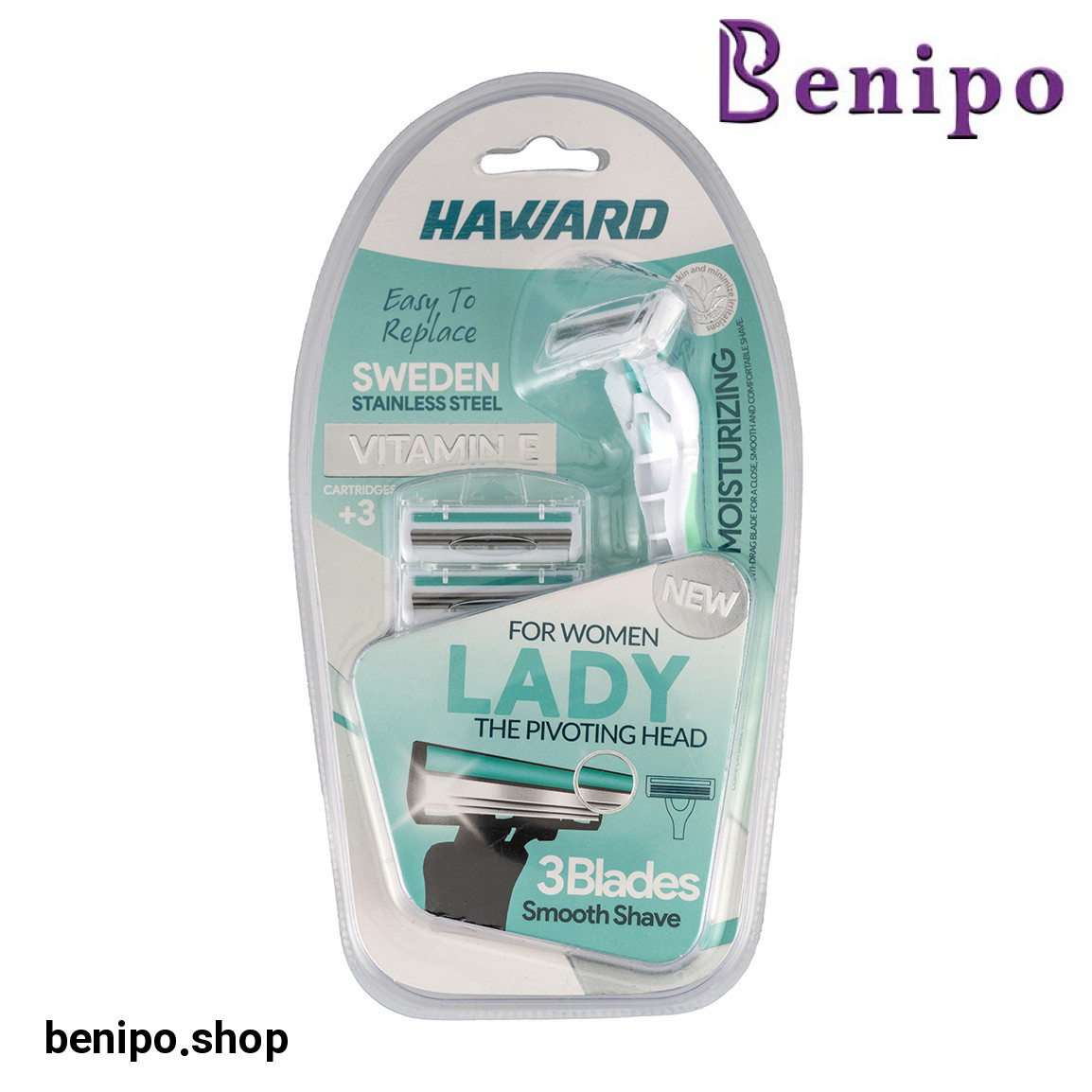 تیغ اصلاح سه لبه زنانه مدل Lady وزن 100 گرم