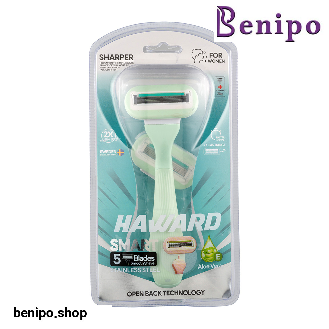 تیغ اصلاح پنج لبه زنانه مدل Smart وزن 100 گرم