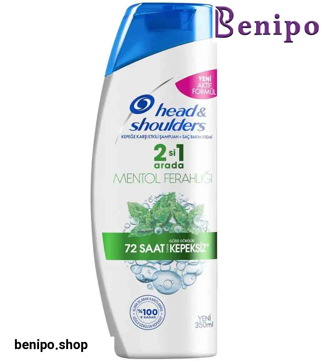 شامپو ضد شوره و خنک کننده پوست سر 2 در 1 مدل Mentol Ferahligi حجم 350 میل