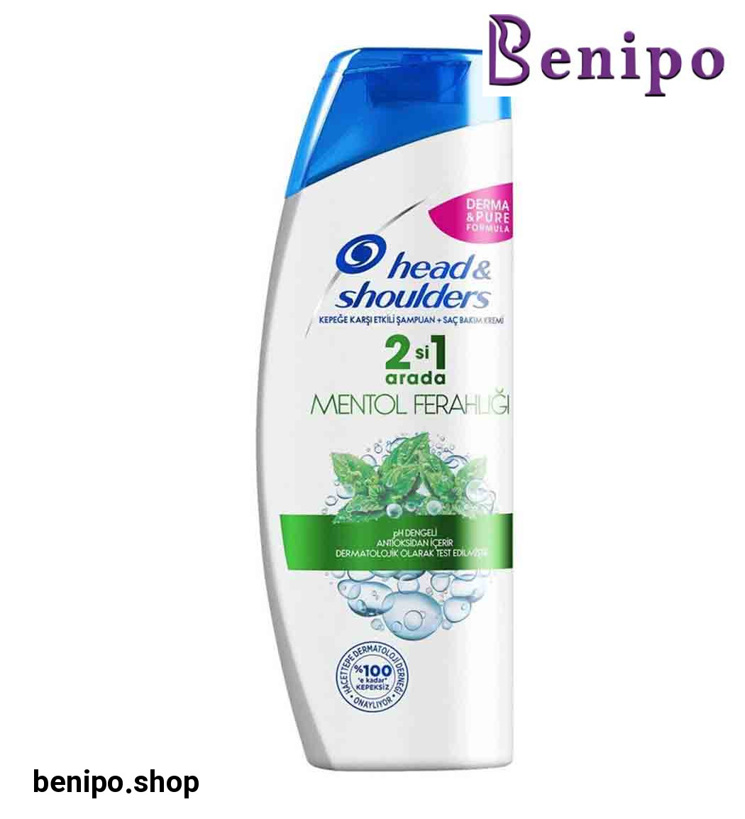 شامپو ضد شوره و خنک کننده پوست سر 2 در 1 مدل Mentol Ferahligi حجم 400 میل