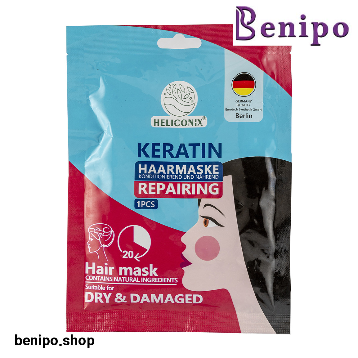 ماسک مو کراتین مناسب مو خشک و آسیب دیده وزن 36 گرم