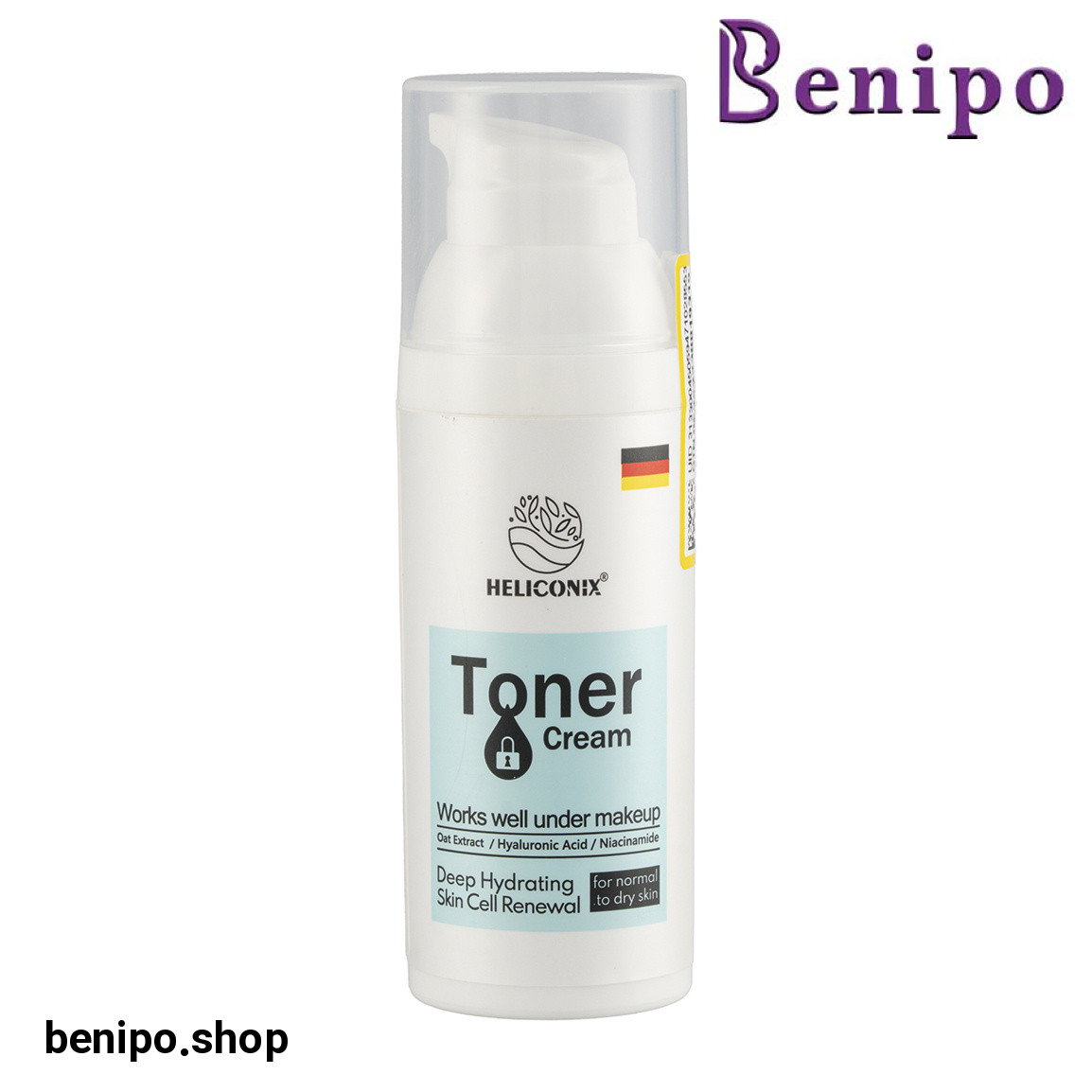 کرم تونر صورت مناسب برای پوست نرمال تا خشک حجم 50 میلی لیتر