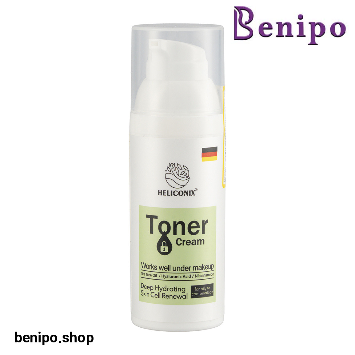 کرم تونر صورت مناسب برای پوست چرب تا مختلط حجم 50 میلی لیتر