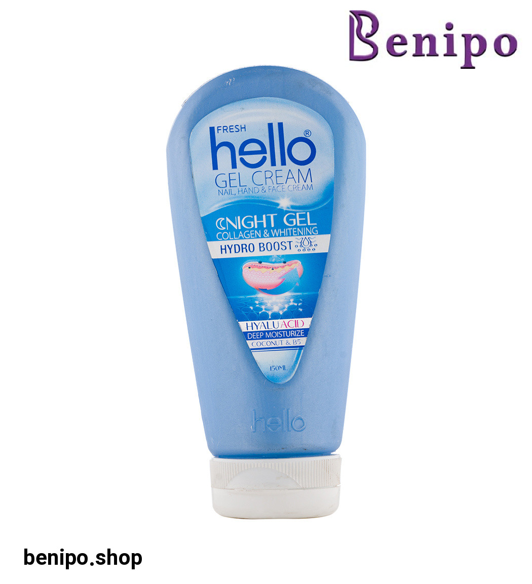 کرم ژل آبرسان حاوی هیالورونیک اسید مخصوص شب حجم 150 میل