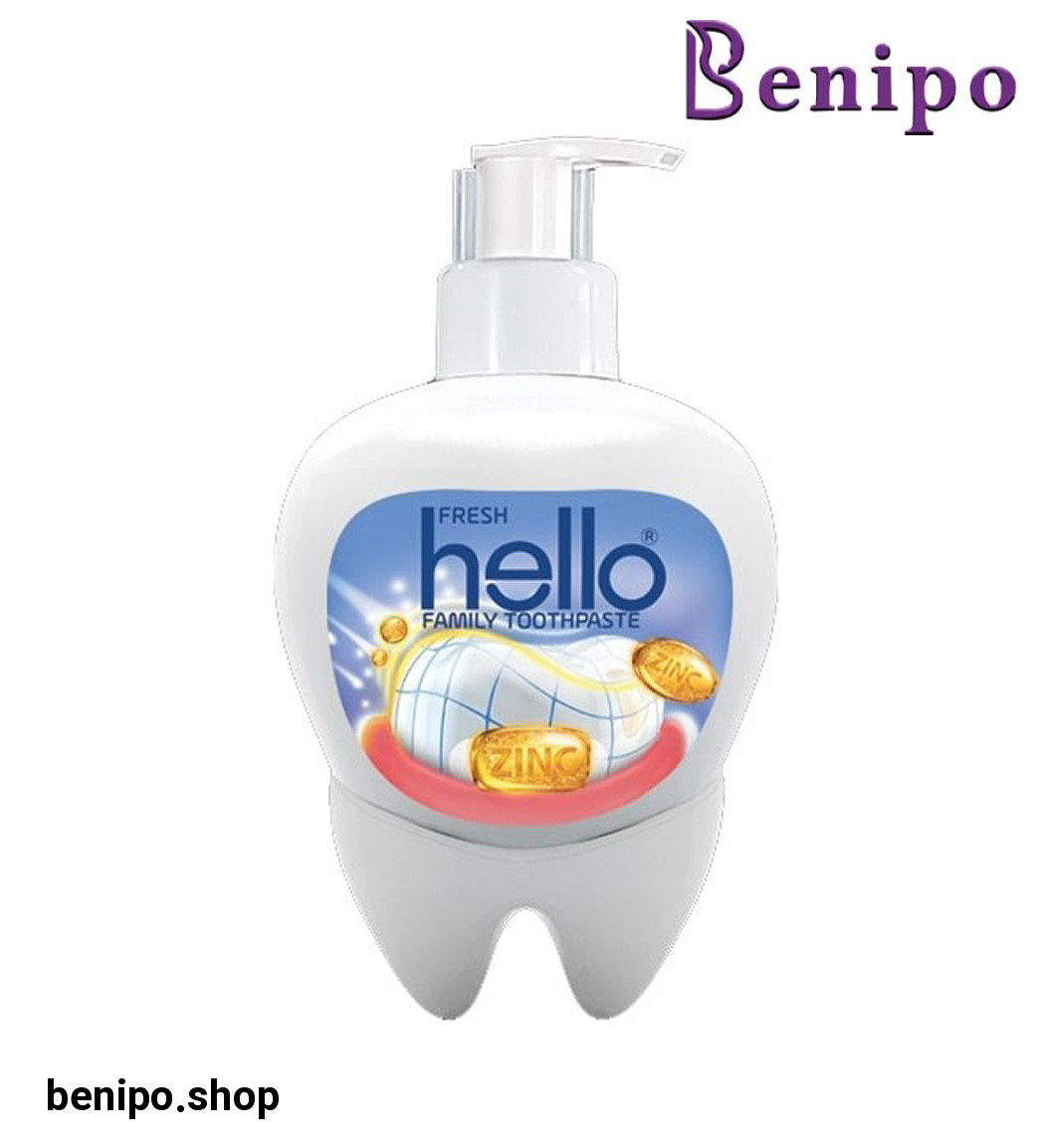 خمیر دندان پمپی zinc حجم 250 گرم