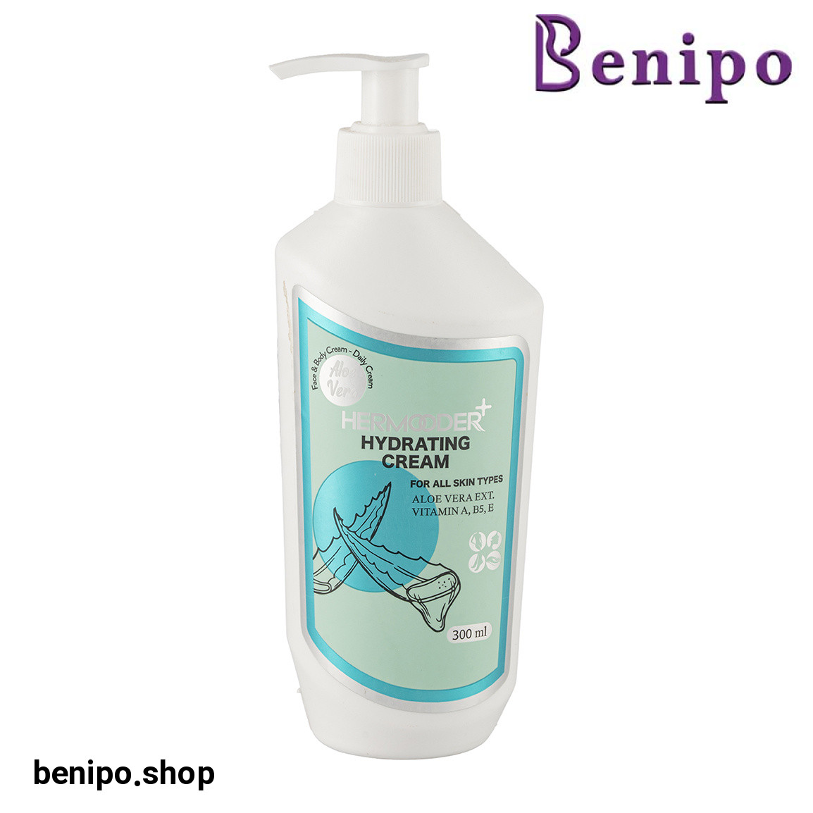 کرم آبرسان آلوئه ورا مناسب انواع پوست 300میل