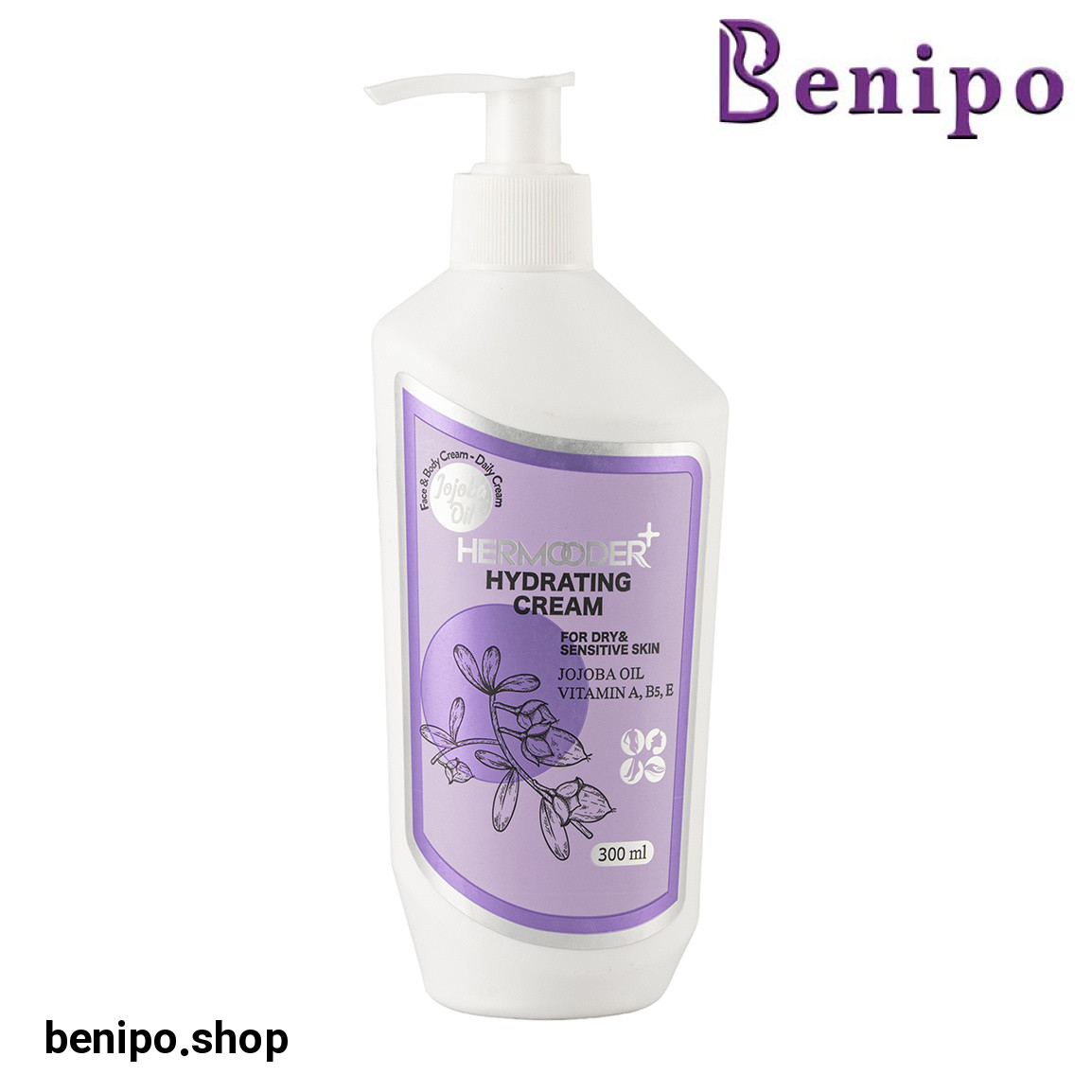 کرم آبرسان جوجوبا مناسب پوست خشک و حساس 300میل