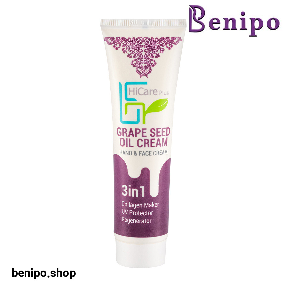 کرم آبرسان دست و صورت حاوی روغن هسته انگور حجم 50 میلی لیتر