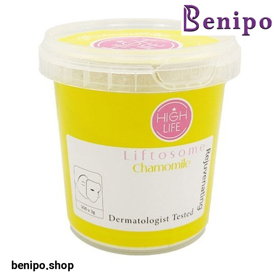 ماسک گچی لایه بردار پوست صورت حاوی عصاره بابونه حجم 300 گرم