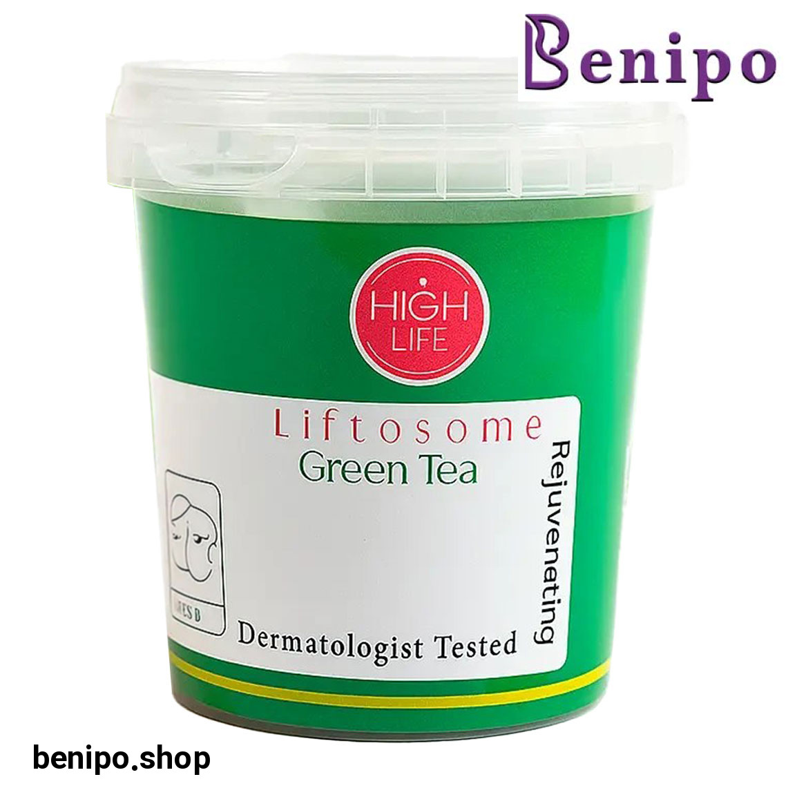 ماسک گچی لایه بردار پوست صورت حاوی عصاره چای سبز حجم 300 گرم