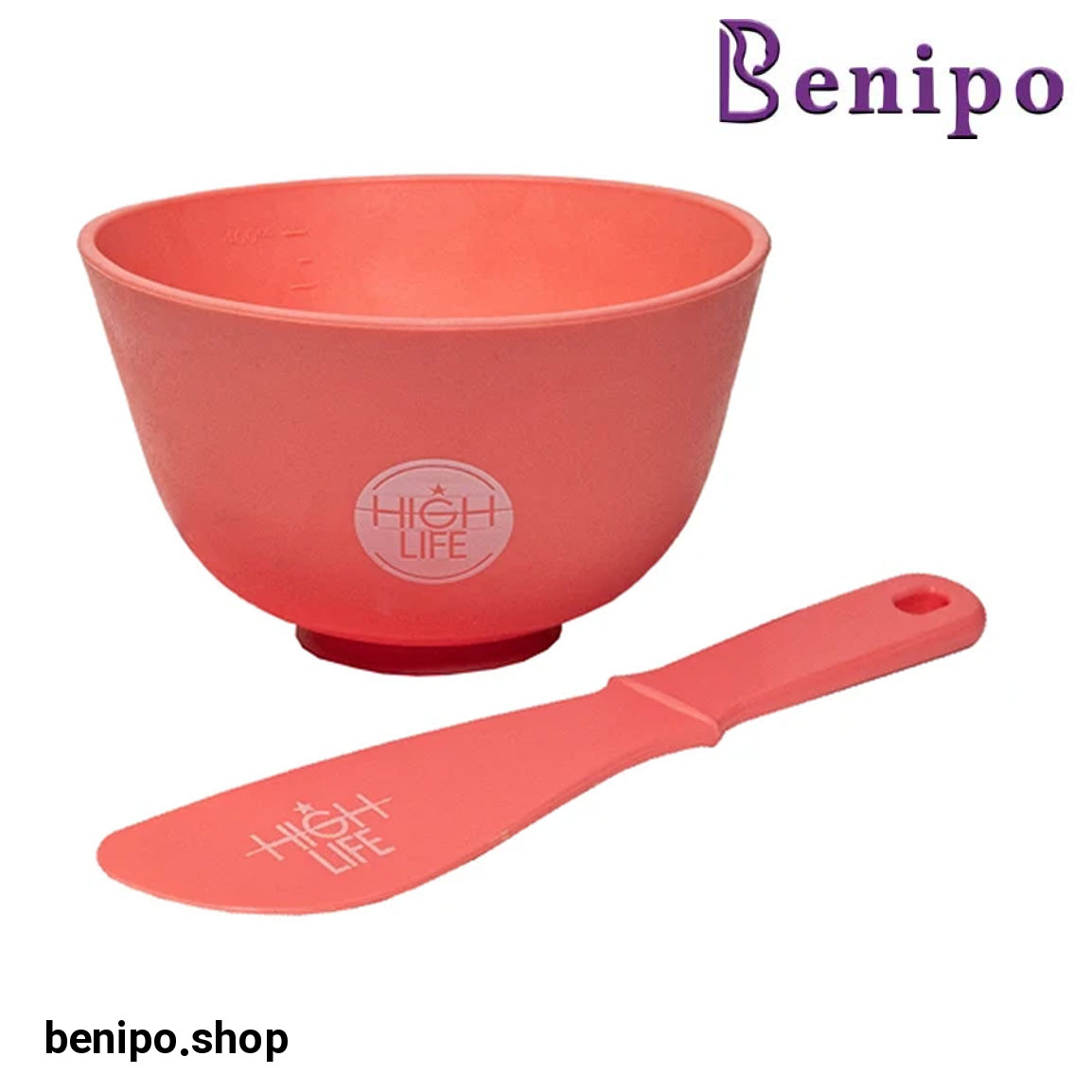 کاسه و کاردک سیلیکونی مخصوص تهیه ماسک حجم 400 میلی لیتر