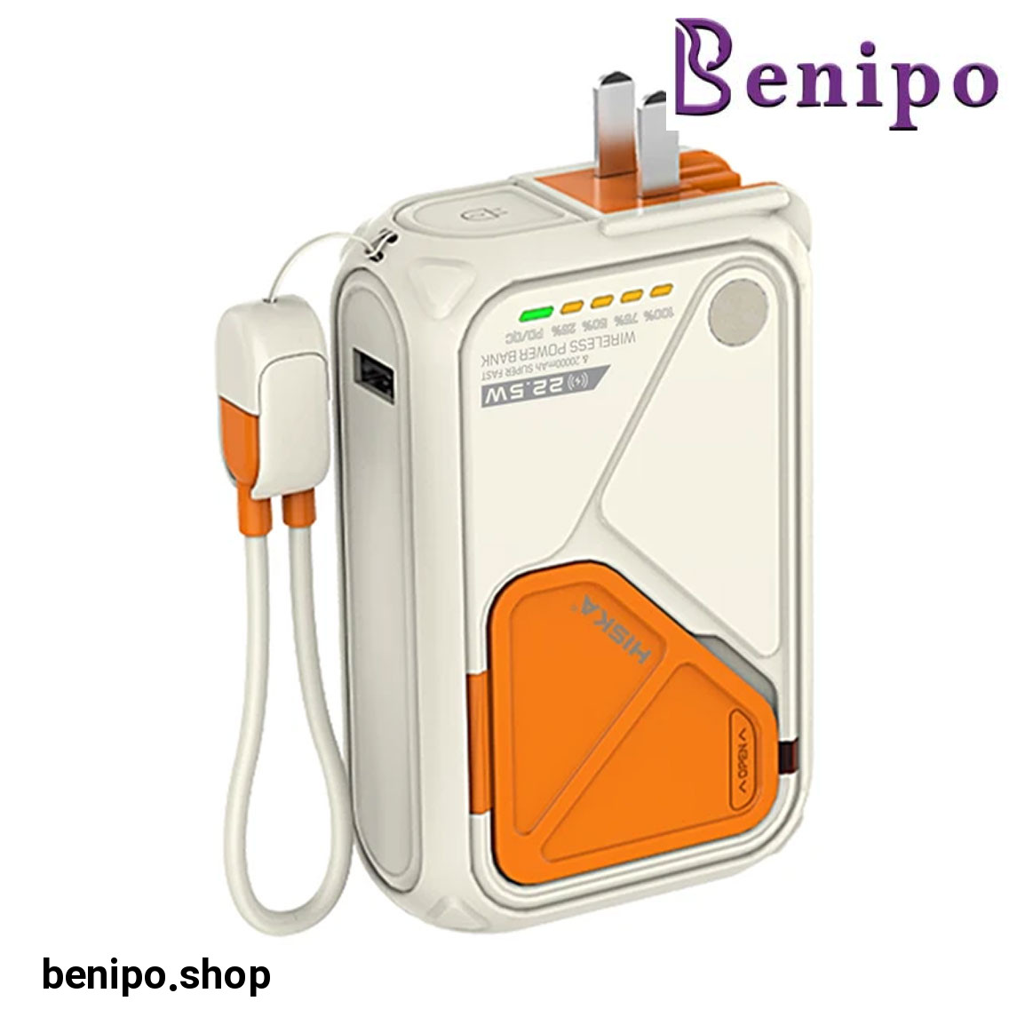 پاوربانک مدل HP-223PD ظرفیت 20000 میلی آمپر ساعت