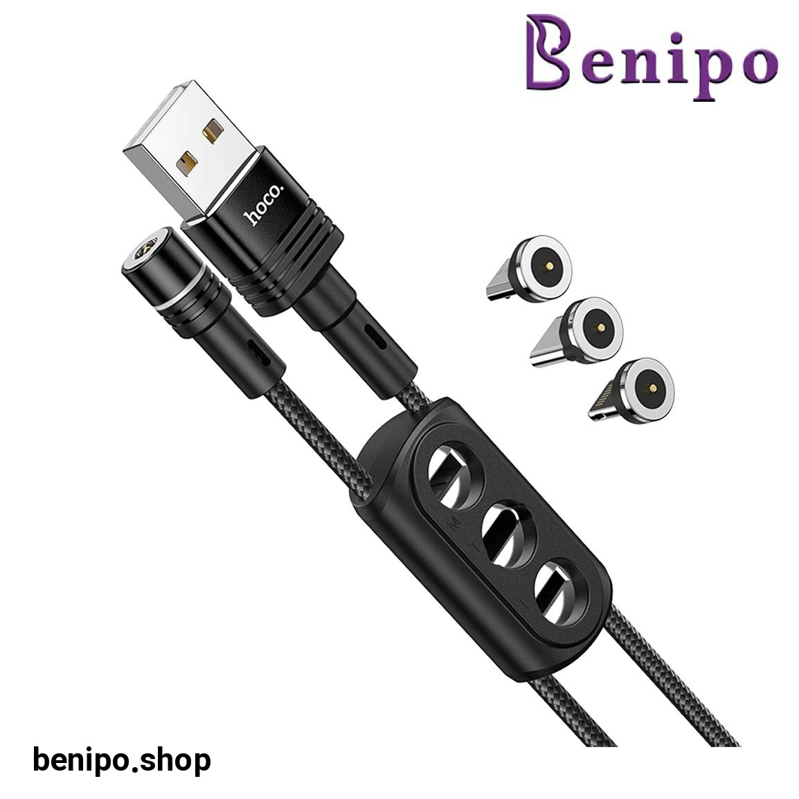 کابل شارژ USB-A TO IPHONE و MICRO و USB-C مدل U98