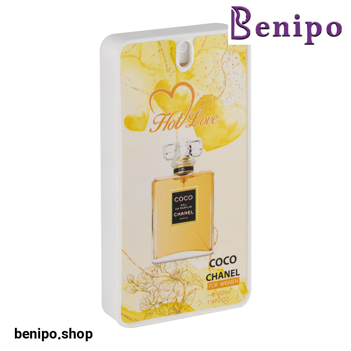 عطر جیبی زنانه هات لاو مدل کوکو شنل حجم 40 میلی لیتر