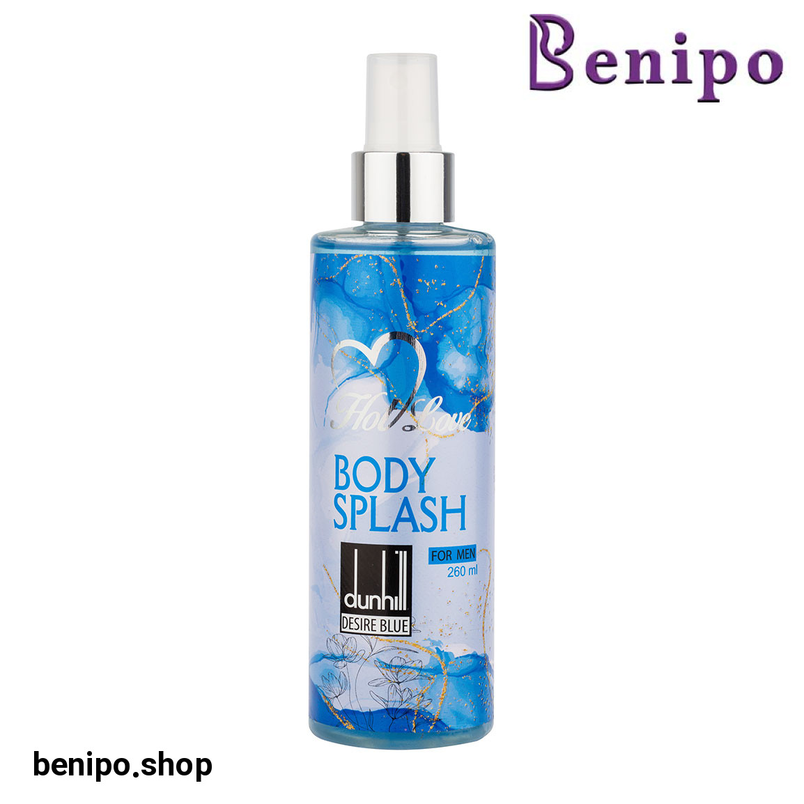 بادی اسپلش مردانه مدل Dunhill Desire Blue حجم 260 میلی لیتر